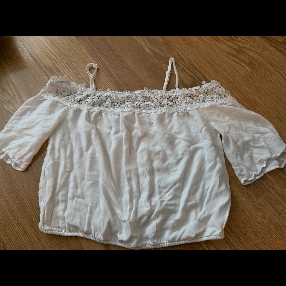 White off the shoulder blouse!